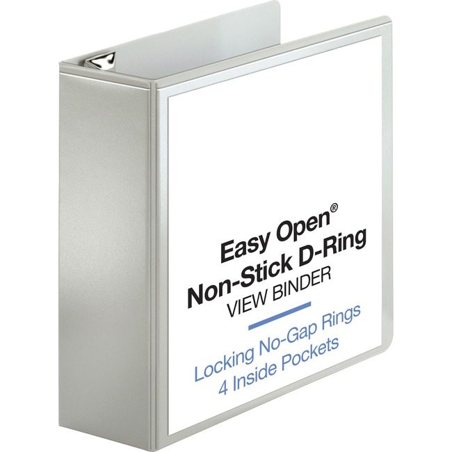 Business Source Binder View D-Ring 4" We BSN26963