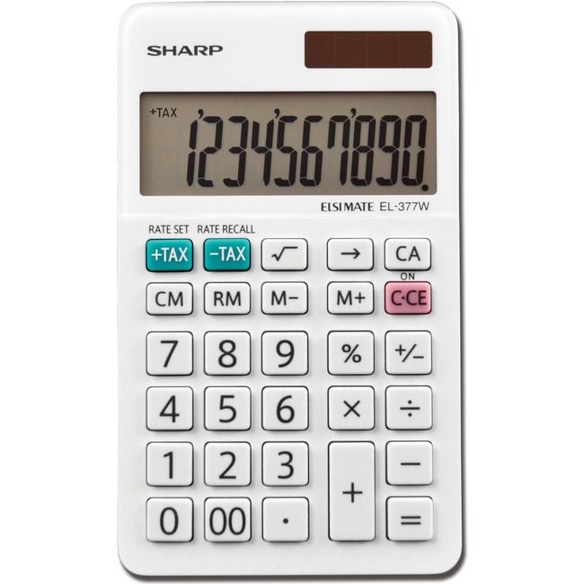 Sharp Electronics Calc Pocket 10-DIGIT We SHREL-377WB