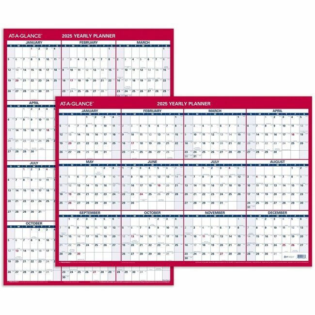 ACCO Brands AT-A-GLANCE Planner Wall Lam/Ersb 24X36 AAGPM26-28
