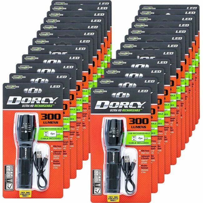 Dorcy International 300 LUM RECHG FLASHLIGHT DCY414379BX