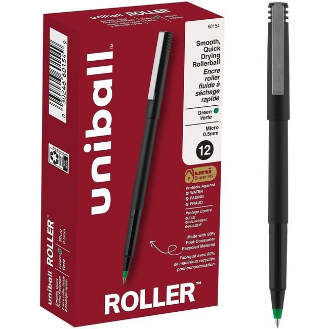 Mitsubishi Pencil Co. / uni-ball Pen Roller 0.5MM Green UBC60154