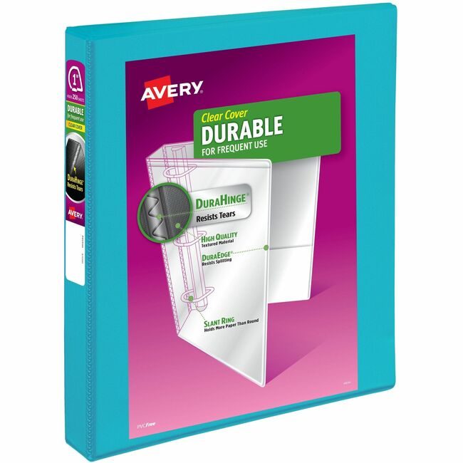 Avery Products Corporation Binder Duraview 1" Aqua AVE17295