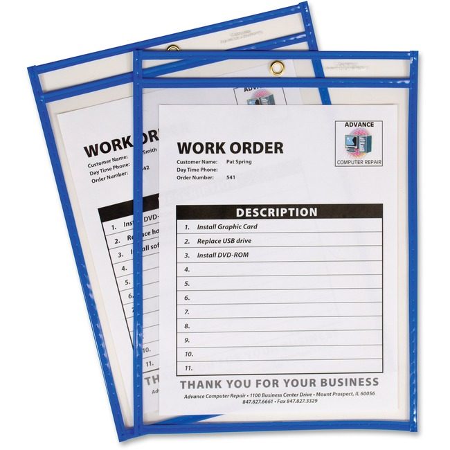 C-Line Products Holder Shop Ticket 9X12 CLI43915