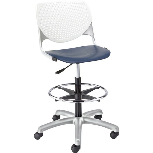 KFI Seating Poly Adj Stool Perf Back KFIDS2300B8S3