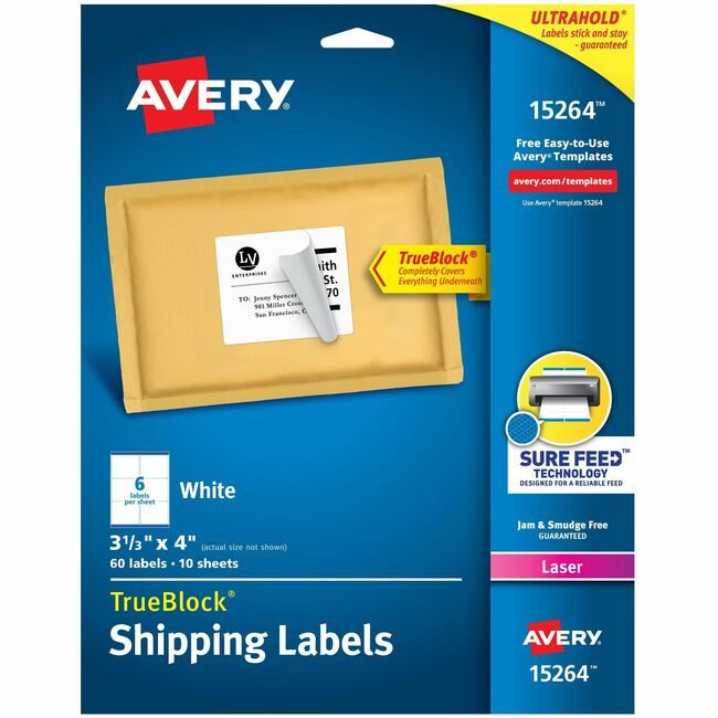 Avery Products Corporation Label Shipping We 6UP AVE15264