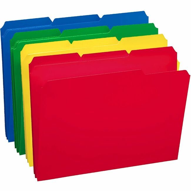 Smead Manufacturing Co. Folder File Hvywt Poly Assorted SMD10500