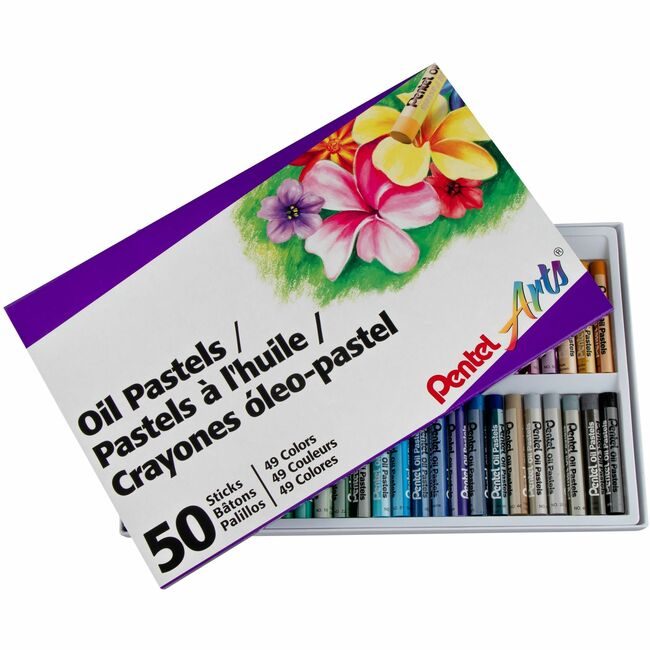 Pentel of America Pastels Oil Set 50 CT PENPHN-50