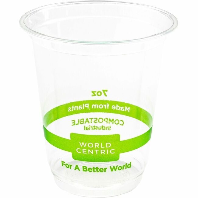 World Centric Cup Pla 7OZ Clear 2000 WORCPCS7