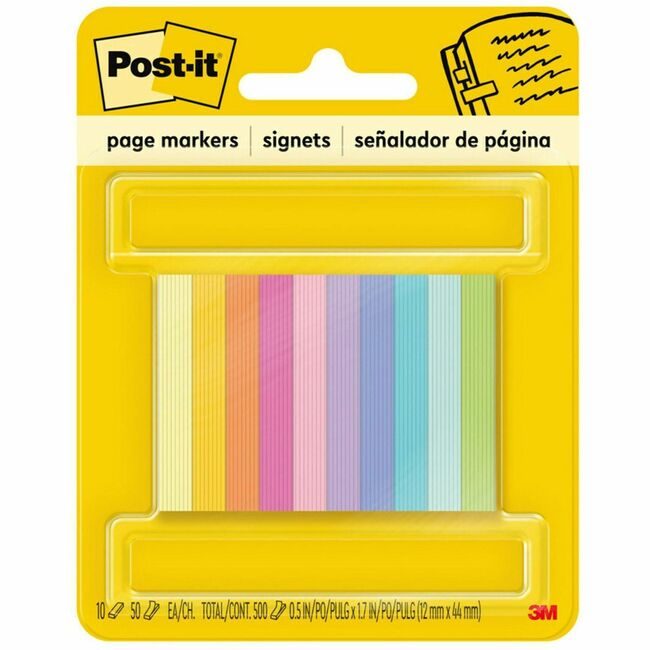 3M Company Flags Pgmrk 1/2" 500 Brite MMM670-10AB