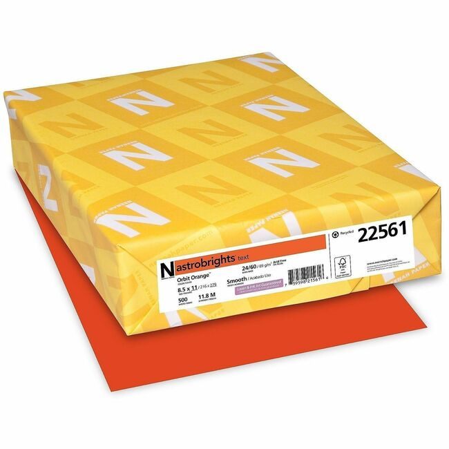 Neenah Paper, Inc. Astrobrights Astrobrt 24# Orbt Org WAU22561