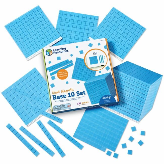 Learning Resources Set Baseten Giant Mag 131PC LRNLER6366