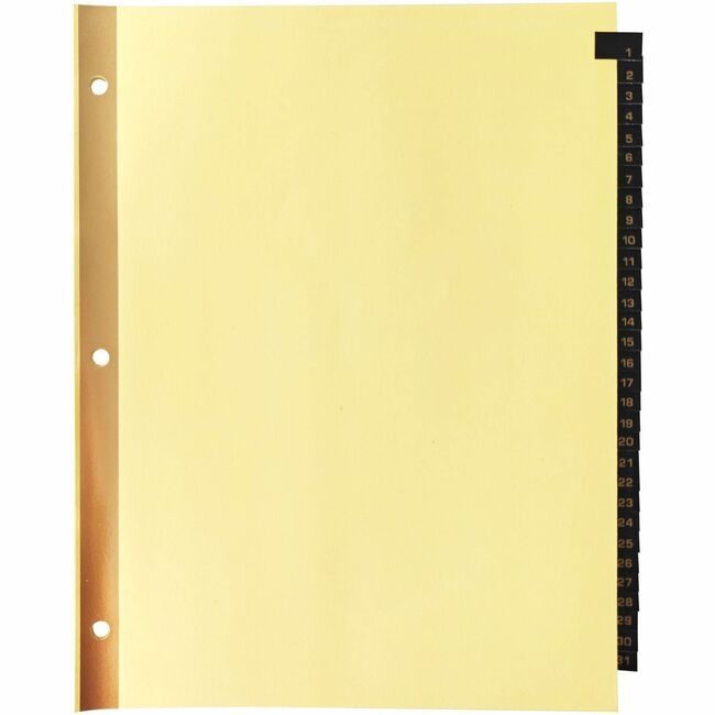 Business Source Divider Leather Tabs 1-31 BSN01182