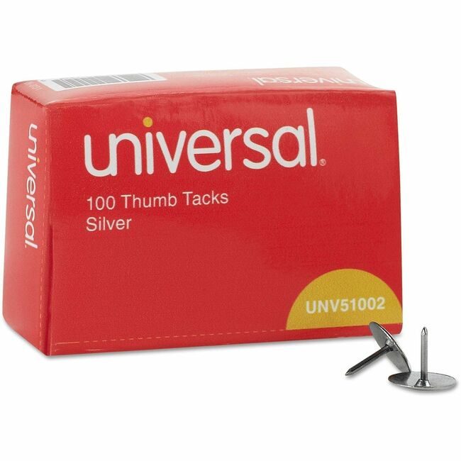 Universal Office Products Thumbtack ST1 3/8" 100BX UNV51002