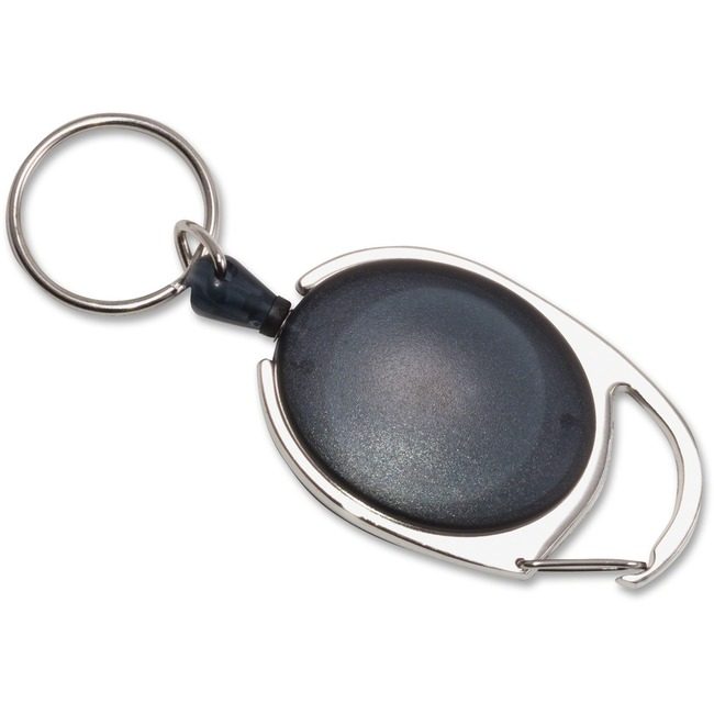 Advantus Corporation Reel Badge Carbiner 6 Pack Smk AVT75553