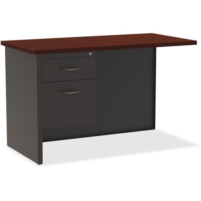 Lorell Desk 24"X48" LH RET Ch/Mh LLR79156