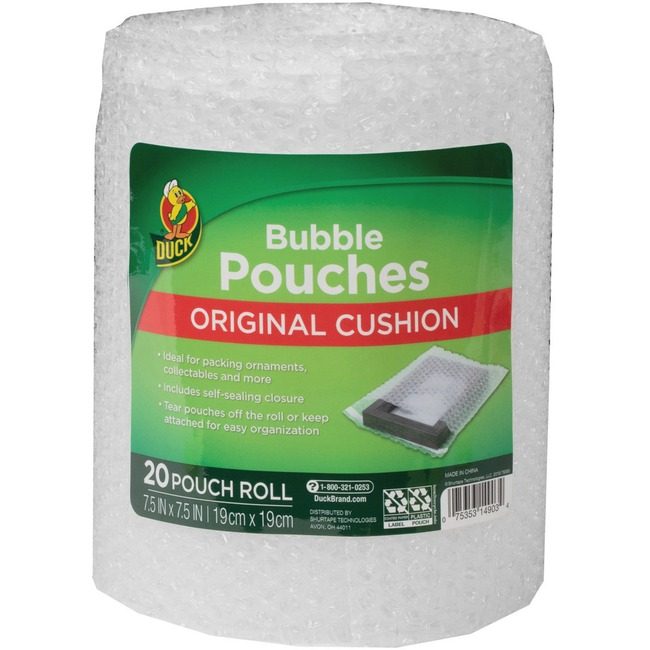 Shurtape Technologies Duck Brand Mailers Bub Pouch 7.5" 20 Pack DUC285741