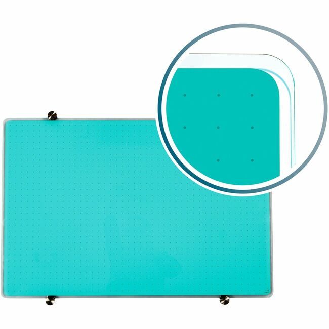 Floortex Board Glass 24X36 Teal FLRFCVGM2436TG