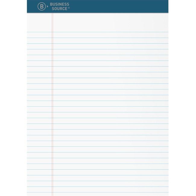 Business Source Pad Premium 8.5X11.75 White BSN03107