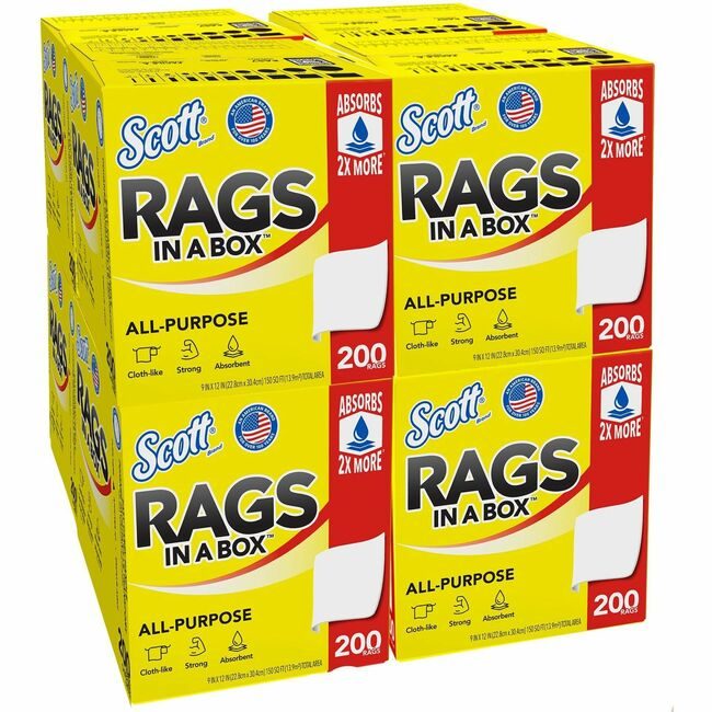 Kimberly-Clark Professional Kleenex / Scott / WypAll / Kimtech Rags Ragsinabox KCC75260CT