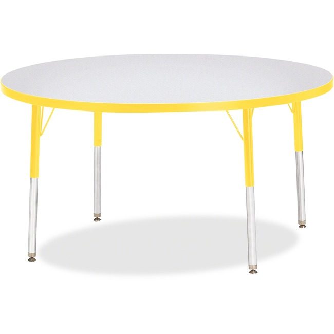 Jonti-Craft, Inc. Table Activity 48"RND Gy/Yw JNT6433JCA007