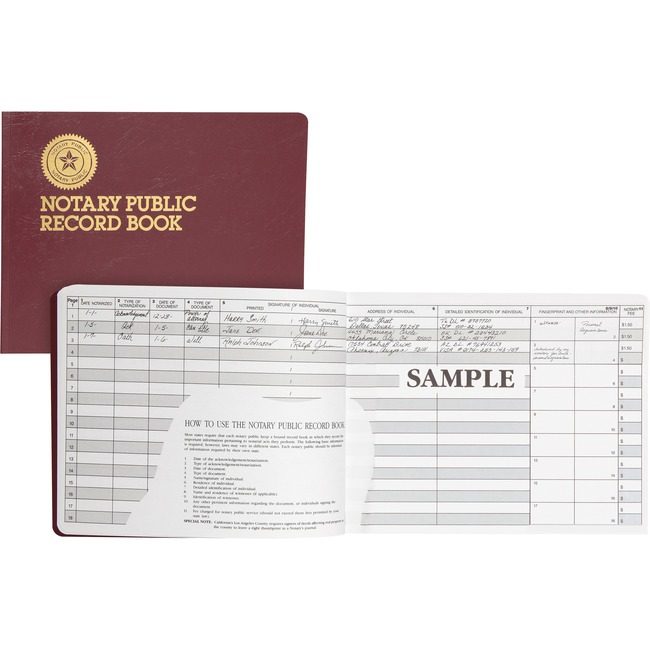 Dome Publishing Book Record Notary Public DOM880