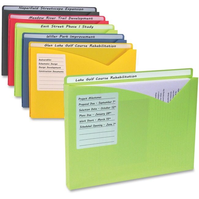 C-Line Products File Jacket Wrt-Ontab Letter CLI63060