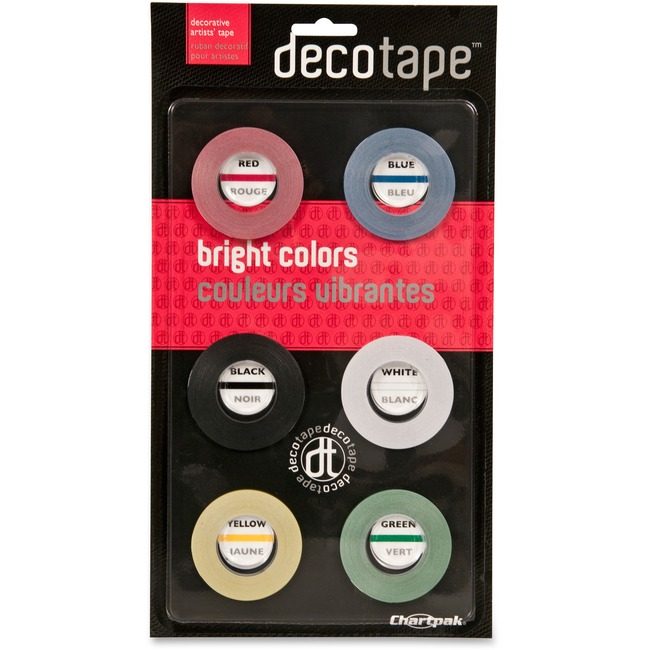 Chartpak Tape Deco Bright Assorted CHADEC001