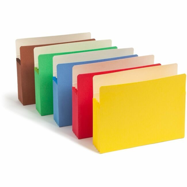 Smead Manufacturing Co. Pocket File Letter 3.5"EXP Assorted SMD73892