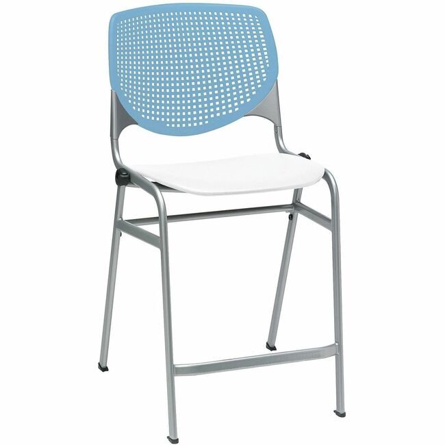 KFI Seating Stool Counter Skyblue White KFICT230BKB35S8