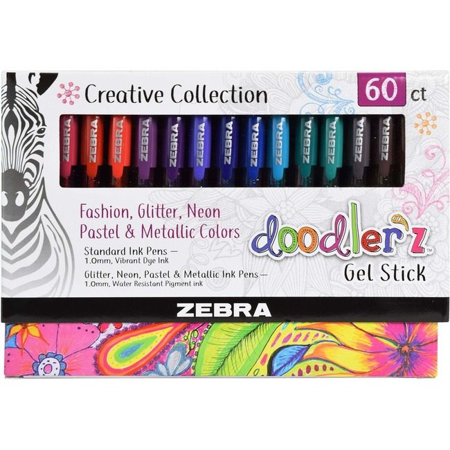 Zebra Pen Corporation Gel Stk 1.0 Black 60/PK ZEB41960