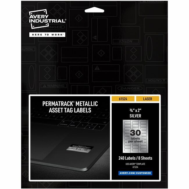 Avery Products Corporation Label Tag Metlc Slv 240 Pack AVE61524