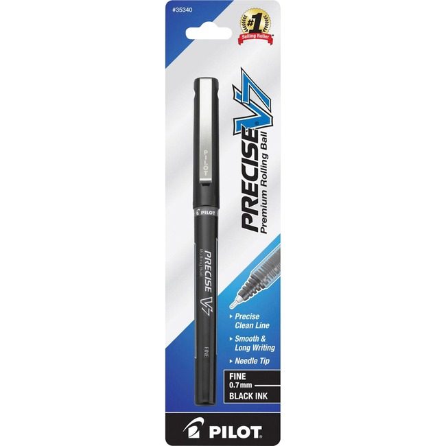 Pilot Corporation of America Pen Rollball Precise V7 Black PIL35340