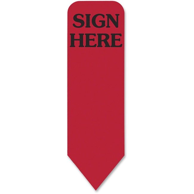 Redi-Tag Refill Sign Here 6/BX Red RTG91012