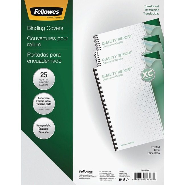 Fellowes Brands Cover Bnd Letter 25/PK Frs FEL5224301