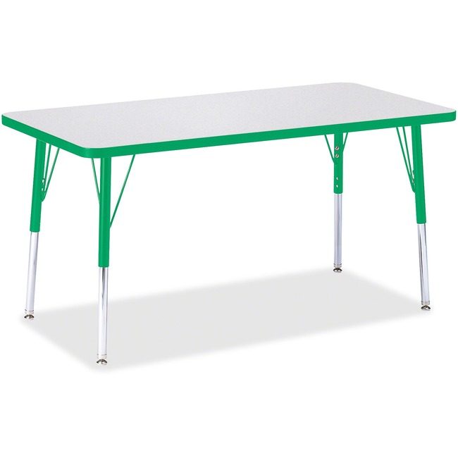 Jonti-Craft, Inc. Table Rectangle 24X48 Gy/Gn JNT6403JCA119