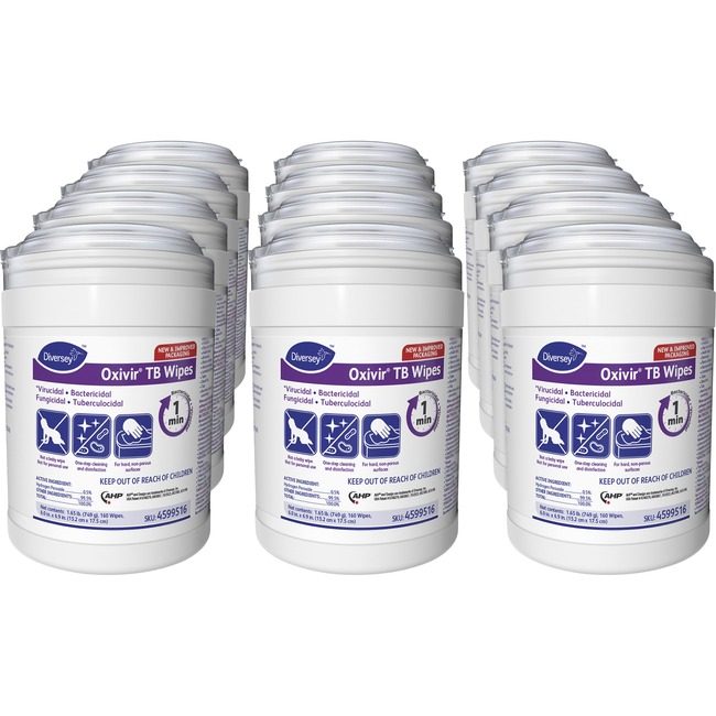 Diversey Wipes Cleaner Disinfectant DVO4599516CT