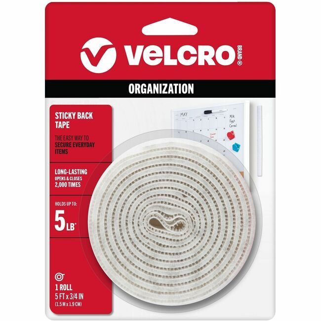 VELCRO Brand Velcro Companies Brand Tape Sticky Back 3/4X5 We VEK90087