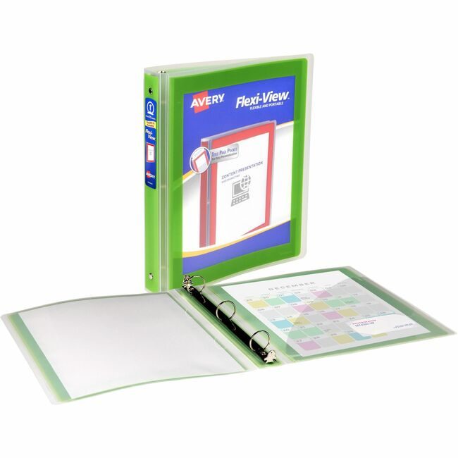 Avery Products Corporation Binder 1" FLEXI-VIEW GREEN AVE17608