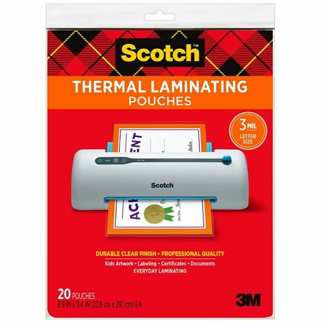 3M Company Pouch Therml 81/2X11 Clear MMMTP385420