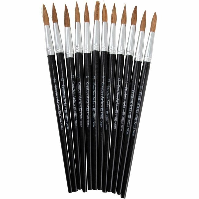 Charles Leonard Brush Paint Camelhair #12 LEO73512