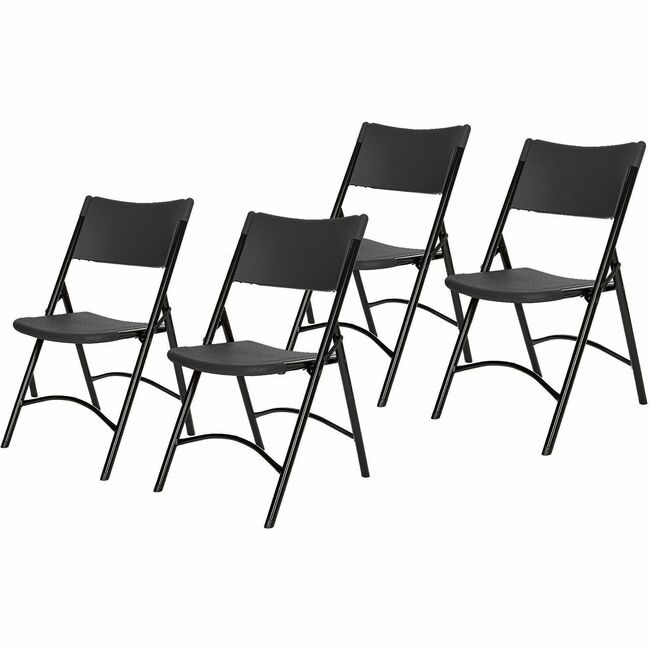 National Public Seating Chair Fold Plast Black 600SER NPS610