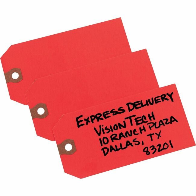 Avery Products Corporation Tags Shipping #5 Plain Red AVE12345
