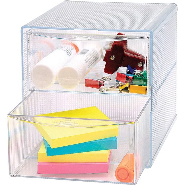 Business Source Organizer 2-DRW Clear BSN82978