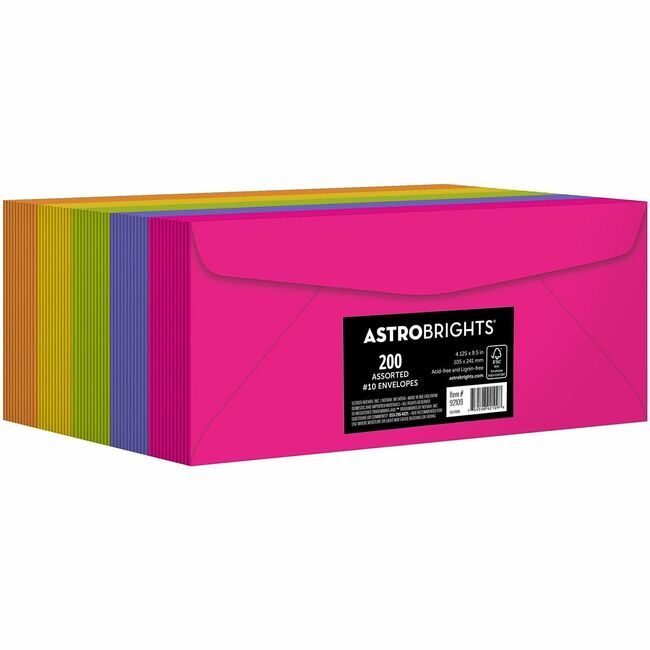 Neenah Paper, Inc. Astrobrights Env #10 Assorted WAU92109