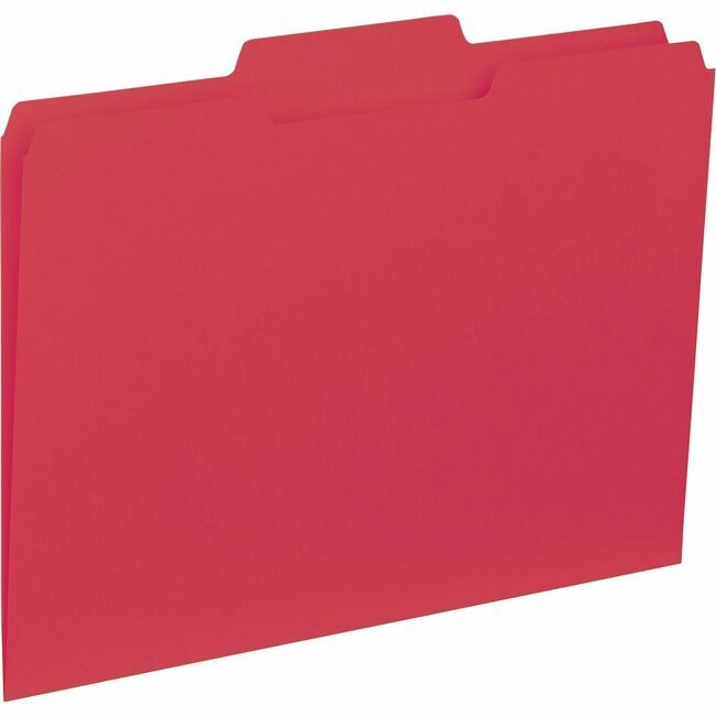 Business Source Folder Interior Letter 1/3 Red BSN43564