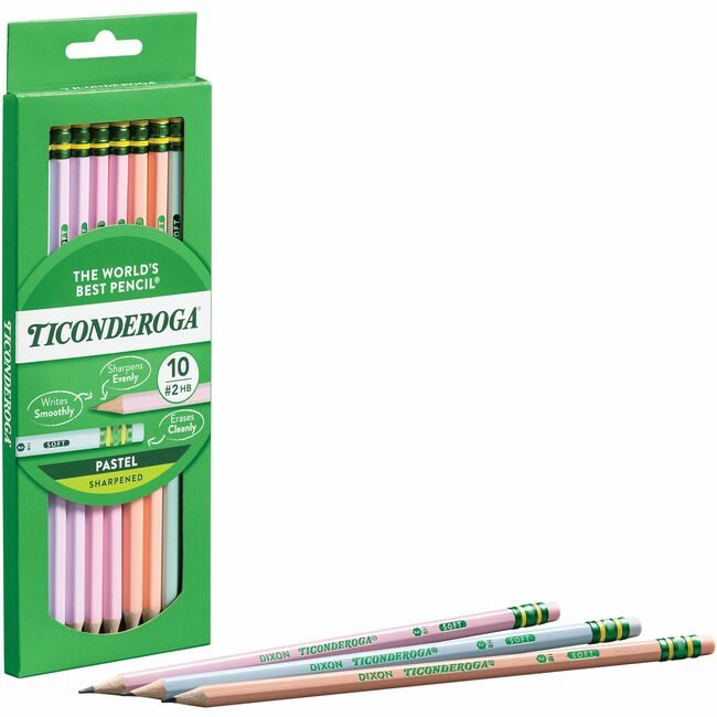 Dixon / Ticonderoga Dixon Ticonderoga Company / Pencil Tic Pastel Assorted 10 Count DIXX13710
