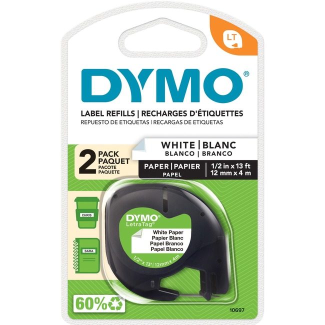 Newell Brands DYMO Tape Paper Letra Tag 2 Pack DYM10697