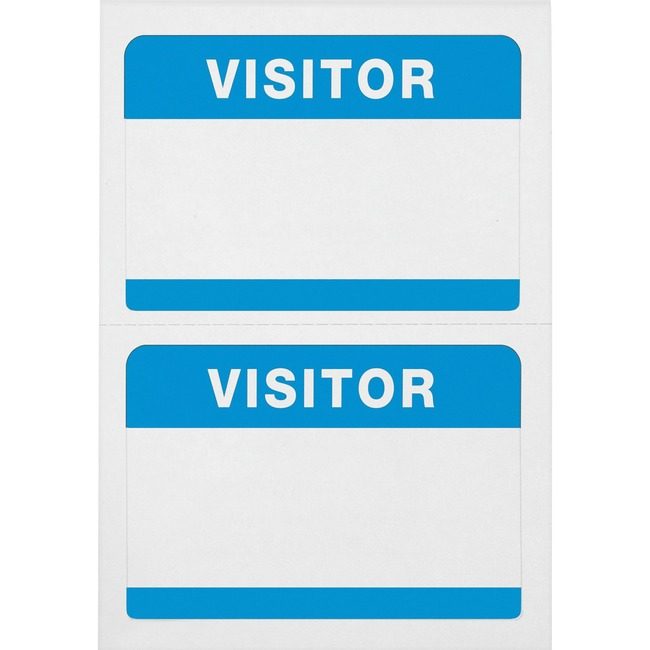 Advantus Corporation Badge Adhsve Visitor 100 Count AVT97190