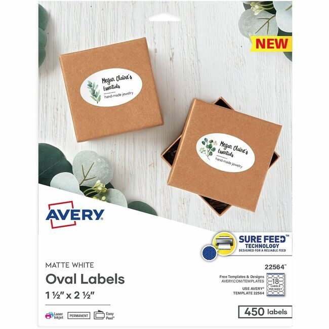 Avery Products Corporation Label Paper We 1-1/2X2-1/2 AVE22564