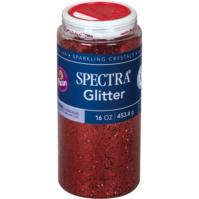 Pacon Corporation Glitter Spectra 16OZ Red PAC91740
